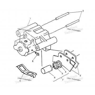 Rear Brake Assembly 6X6 300