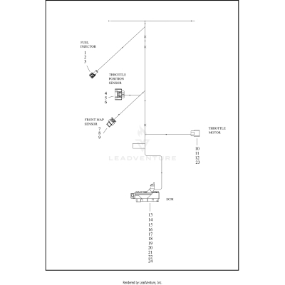 WIRING HARNESS, ENGINE (3 OF 4)