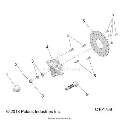 WHEELS, FRONT HUB and BRAKE DISC - A19SAA50D5 [C101759]