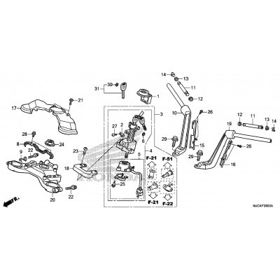 HANDLEBAR / TOP BRIDGE