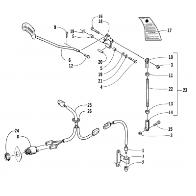 REVERSE SHIFT LEVER ASSEMBLY (OPTIONAL)
