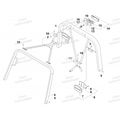 CANOPY AND TAILLIGHT ASSEMBLY