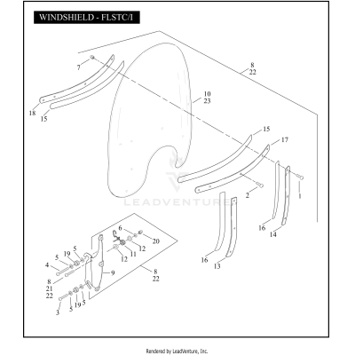 WINDSHIELD - FLSTC/I