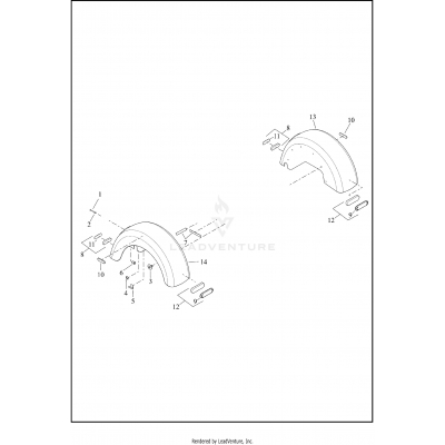 FENDERS, REAR - FLHTCUTG