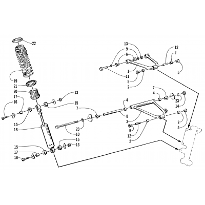 FRONT SUSPENSION AND SHOCK ABSORBER