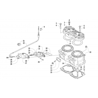 CYLINDER AND HEAD ASSEMBLY