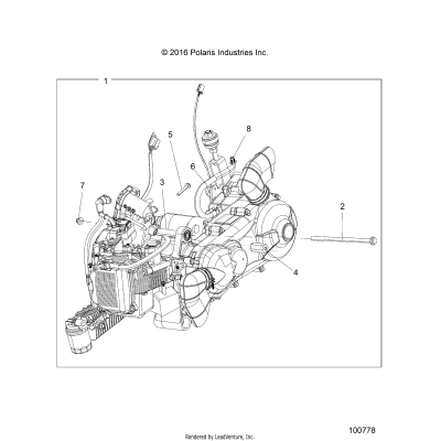 ENGINE, ENGINE and TRANSMISSION MOUNTING - A17HAA15NB7 (100778)