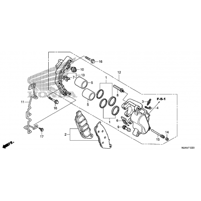 FRONT BRAKE CALIPER (3)