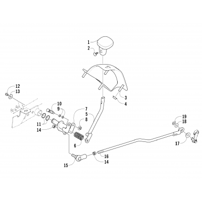 REVERSE SHIFT LEVER ASSEMBLY