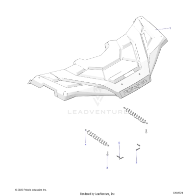BODY, FRONT RACK - A25SEE57CY/EY (C102570)
