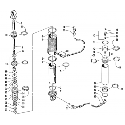 REAR SUSPENSION - FRONT ARM SHOCK ABSORBER