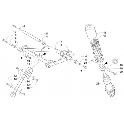 REAR SUSPENSION FRONT ARM ASSEMBLY