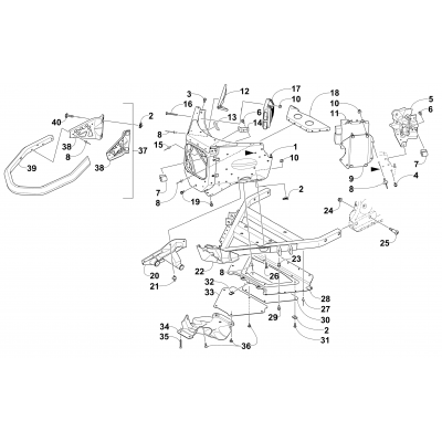 FRONT BUMPER AND FRAME ASSEMBLY