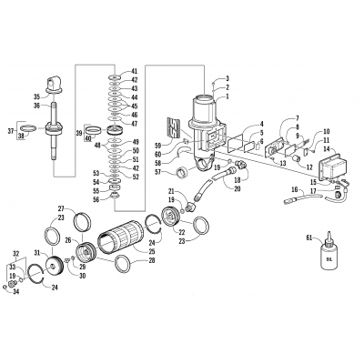 REAR SUSPENSION FRONT ARM SHOCK ABSORBER