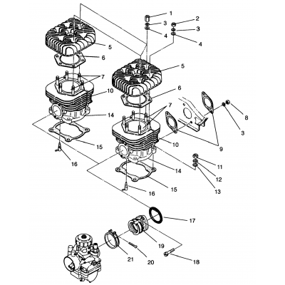 Cylinder Trail 0962761, Trail Touring 0962262, & European Trail Touring