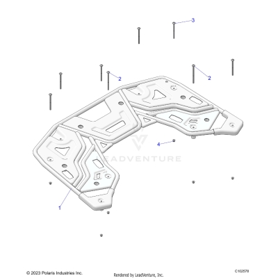BODY, REAR RACK, UTILITY - A25SEF57CA/EA (C102578)