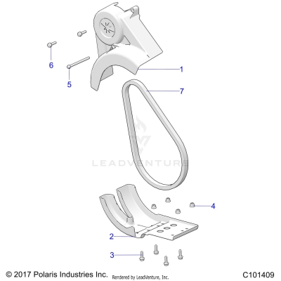 DRIVE TRAIN, CHAIN GUARD - A20HAB15A2 (C101409)