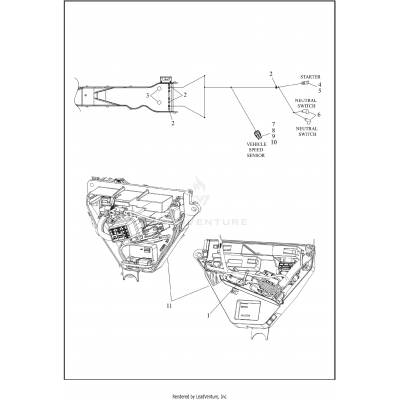 WIRING HARNESS, MAIN, NON-ABS - FLHR (6 OF 8)