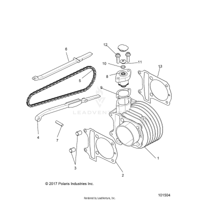 ENGINE, CYLINDER COMP - A20HAB15A2 [101504]