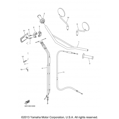 Steering Handle Cable