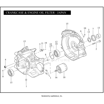 CRANKCASE & ENGINE OIL FILTER -TWIN CAM 96™ - JAPAN