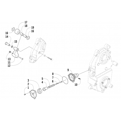 DROPCASE CHAIN TENSION ASSEMBLY