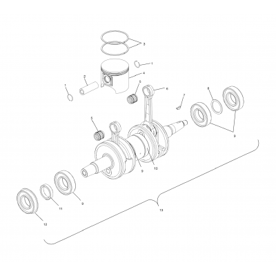 Piston & Crankshaft S03nx7cs (4978197819D09)