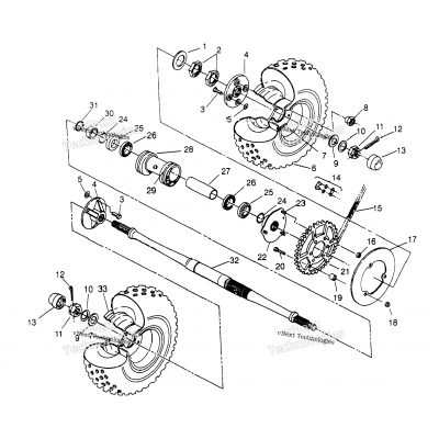 Rear Wheel Drive Assembly 2X4 400L