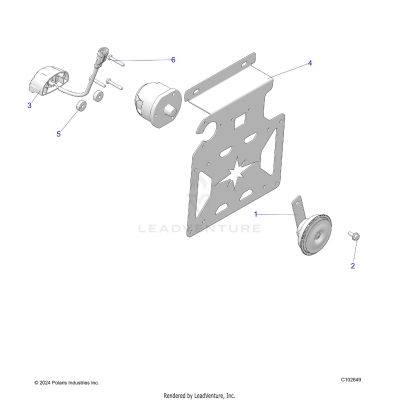 ELECTRICAL, HORN and LICENSE PLATE LIGHT - A25SKE57C1/CK/E1/EK (C102649)
