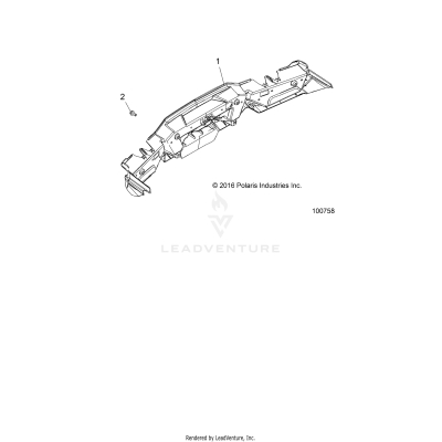 BODY, REAR BUMPER - A19SXE95FR (100758)