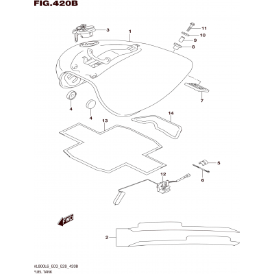 FUEL TANK (VL800L6 E28)