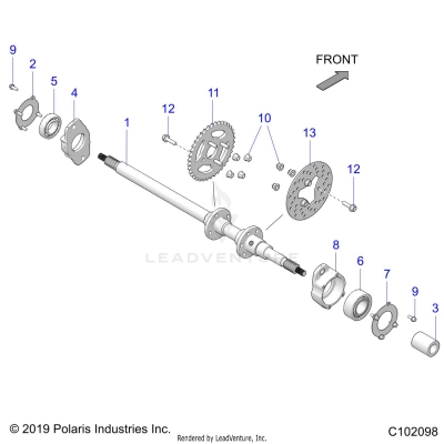 DRIVE TRAIN, REAR AXLE - A25HBA07B5/B7 (C102098)