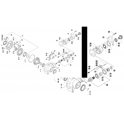 FRONT DRIVE GEARCASE ASSEMBLY