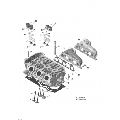 01- Cylinder Head And Exhaust Manifold - 900 ACE