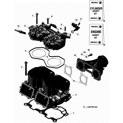 01- Cylinder And Cylinder Head  - 598 RS