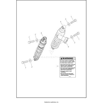 SHOCK ABSORBERS, REAR  FLHX, FLTRX