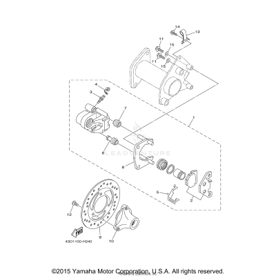 REAR BRAKE CALIPER
