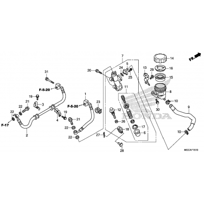 REAR BRAKE MASTER CYLINDER (2)