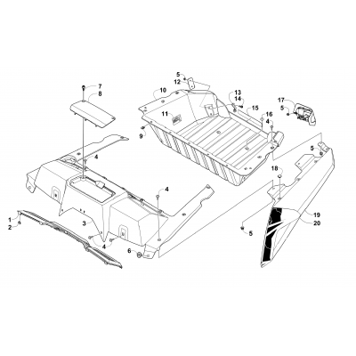 CARGO BOX AND TAILLIGHT ASSEMBLY