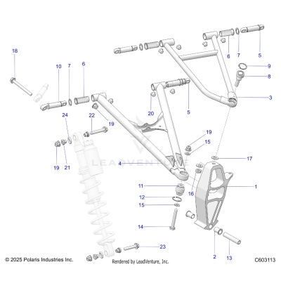 SUSPENSION, CONTROL ARMS and SPINDLE - S20EKL8RS (C601348)
