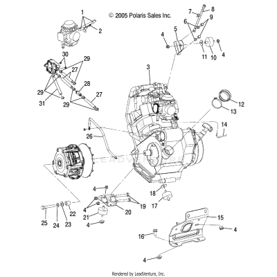 ENGINE MOUNTING - A06CD32AA/AB/AC (4999201699920169A14)
