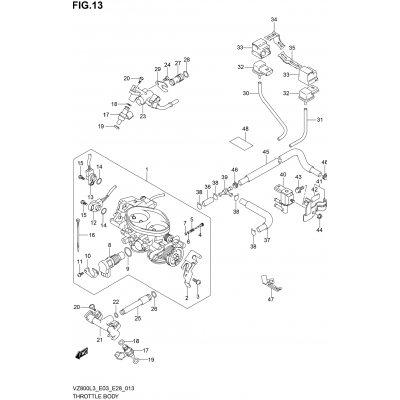 THROTTLE BODY (VZ800L3 E33)