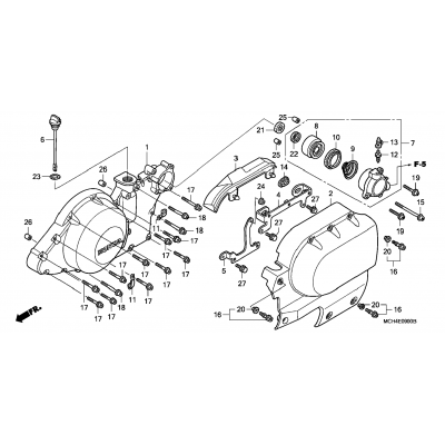 LEFT CRANKCASE COVER