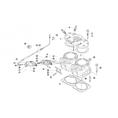 CYLINDER AND HEAD ASSEMBLY