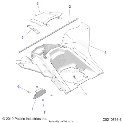 BODY, STORAGE, REAR - A25SVE95PG (C0210764-6)
