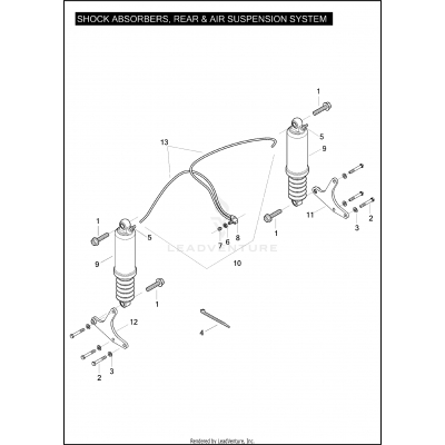 SHOCK ABSORBERS, REAR & AIR SUSPENSION SYSTEM