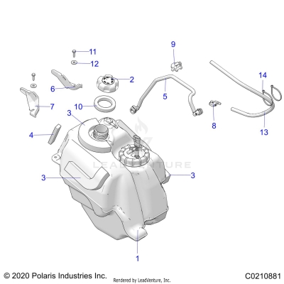 FUEL SYSTEM, FUEL TANK ASM. - A25SEG50B1/B3 (C0210881)