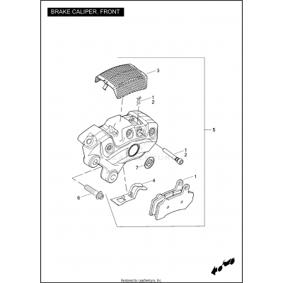 BRAKE CALIPER, FRONT