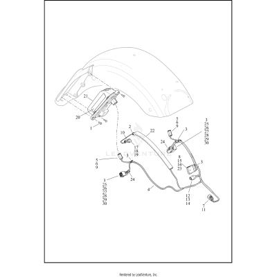 TAIL LAMP (EXCEPT CANADA) AND TURN SIGNAL, REAR