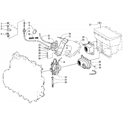 CARBURETOR AND FUEL PUMP ASSEMBLY